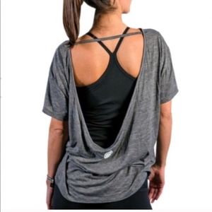 Pure Barre Pony Tees - Size M - Dark Gray